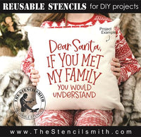 8586 - Dear Santa if you met my family - The Stencilsmith