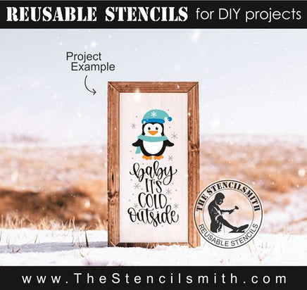 8590 - baby it's cold outside - The Stencilsmith