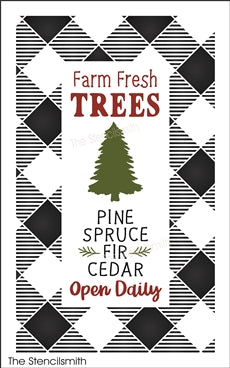 8591 - farm fresh trees - The Stencilsmith