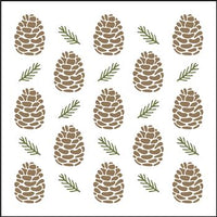 8593 - pine cone pattern - The Stencilsmith