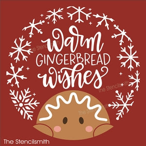 8608 - warm gingerbread wishes - The Stencilsmith