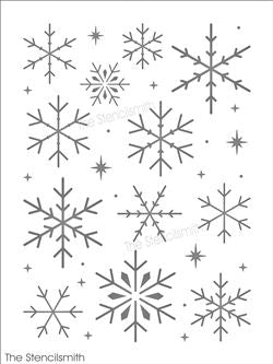 8607 - snowflakes - The Stencilsmith