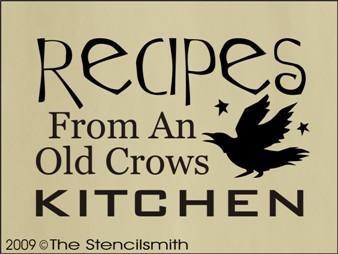 860 - RECIPES from an old crows kitchen - The Stencilsmith
