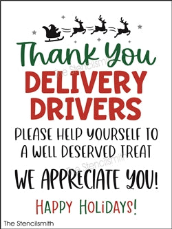 8614 - Thank you Delivery Drivers - The Stencilsmith