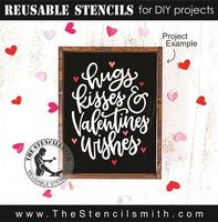 8617 - Hugs, Kisses & Valentine Wishes - The Stencilsmith