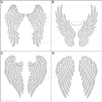 8620 - angel wings - The Stencilsmith