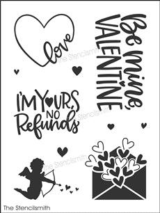 Valentine's Day Theme Painting Stencils Love Stencils - Temu