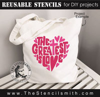 8642 - the greatest is love - The Stencilsmith
