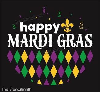 8646 - happy mardi gras - The Stencilsmith
