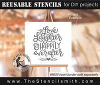 8654 - to love laughter happily - The Stencilsmith
