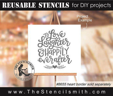 8654 - to love laughter happily - The Stencilsmith