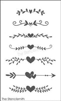 8655 - heart decorative borders - The Stencilsmith