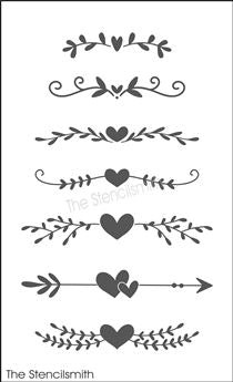 8655 - heart decorative borders - The Stencilsmith