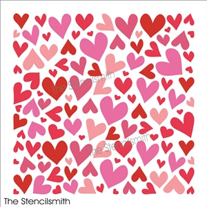 8661 - Hearts - The Stencilsmith