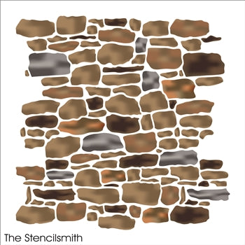 8666 - Stone repeating pattern - The Stencilsmith