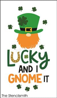8667 - lucky and I gnome it - The Stencilsmith