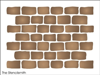 8674 - stone block (repeating pattern) - The Stencilsmith