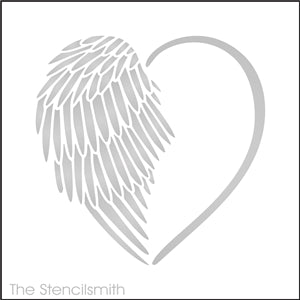 8675 - Heart Wings - The Stencilsmith