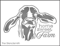 8677 - home sweet farm (brahman cow) - The Stencilsmith
