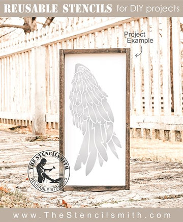 8688 - tall angel wing - The Stencilsmith