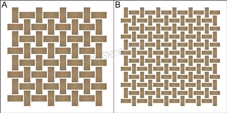 8691 - basket weave (repeating pattern) - The Stencilsmith