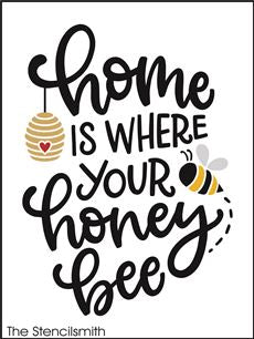 8696 - home is where your honey bee - The Stencilsmith