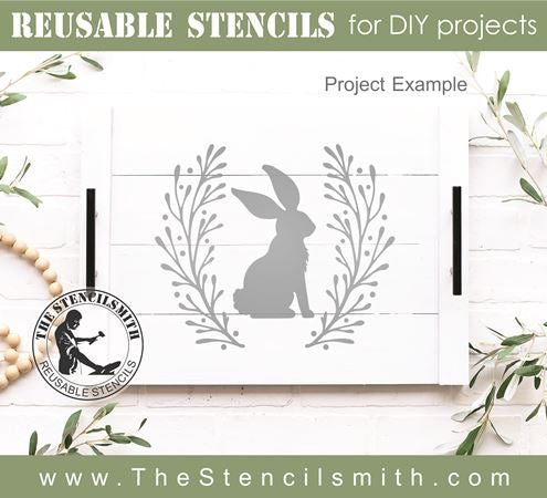 Happy Easter Bunny Stencil With Optional Glasses & Flower Reusable Mylar  Spring Rabbit Stencil 
