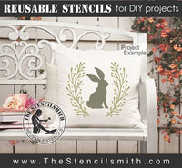 8715 - bunny wreath - The Stencilsmith
