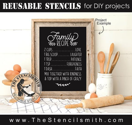 8725 - Family Recipe - The Stencilsmith
