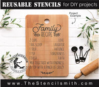 8725 - Family Recipe - The Stencilsmith