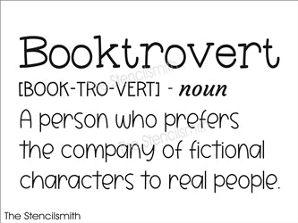 8733 - Booktrovert definition - The Stencilsmith