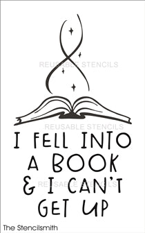8740 - I fell into a book - The Stencilsmith