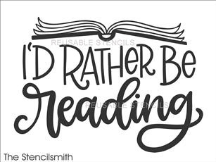 8741 - I'd rather be reading - The Stencilsmith