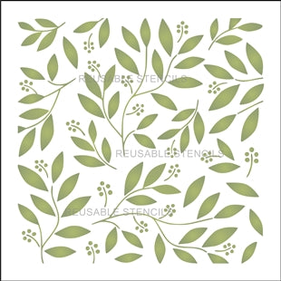 8754 - decorative leaves - The Stencilsmith