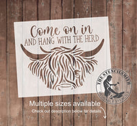 8764 - Come on in and hang - The Stencilsmith