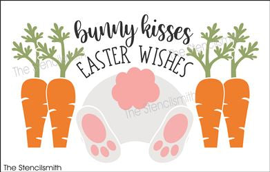 8776 - bunny kisses easter wishes - The Stencilsmith