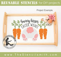 8776 - bunny kisses easter wishes - The Stencilsmith