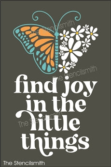 8789 - find joy in the little things - The Stencilsmith