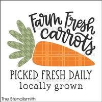 8798 - farm fresh carrots - The Stencilsmith