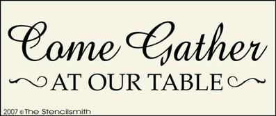 87 - Come Gather at our Table - The Stencilsmith