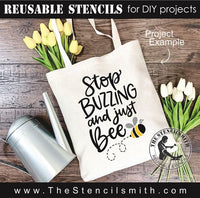 8802 - stop buzzing and just bee - The Stencilsmith