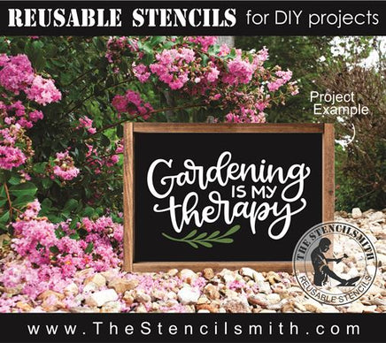 8804 - gardening is my therapy - The Stencilsmith
