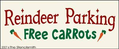 Reindeer Parking - Free Carrots - The Stencilsmith