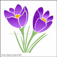 8811 - crocus flowers - The Stencilsmith
