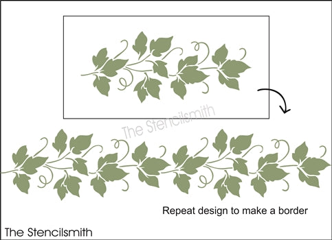 8813 - repeating ivy vine - The Stencilsmith