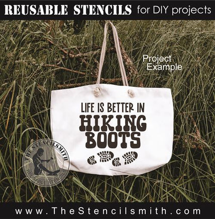 8826 - Life is better in hiking boots - The Stencilsmith