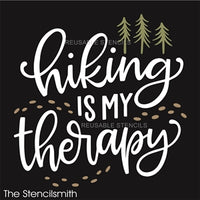 8827- hiking is my therapy - The Stencilsmith