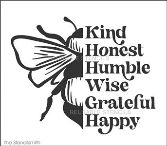 8833 Bee kind honest humble - The Stencilsmith