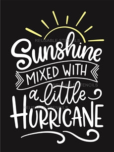 8834 - Sunshine mixed with a little hurricane - The Stencilsmith