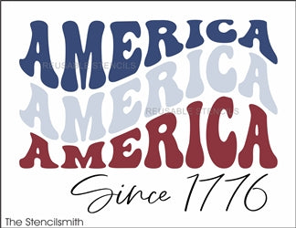 8843 America 1776 Stencil - The Stencilsmith